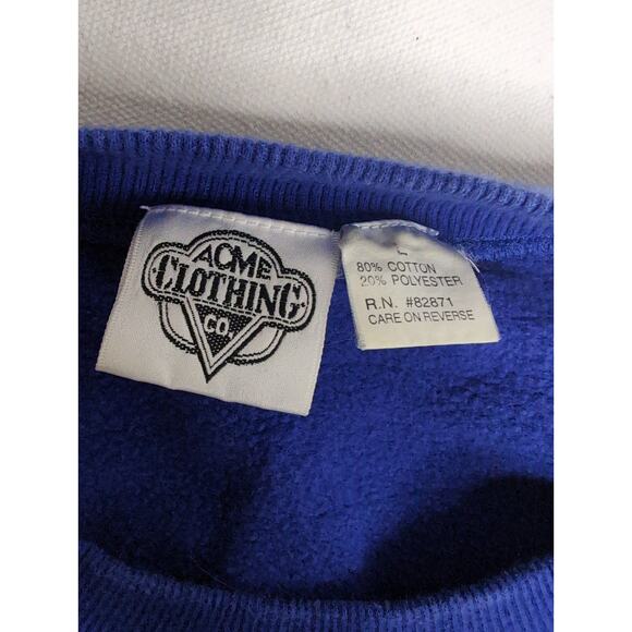 Warner Bros clothing Co vintage 90s Looney Tunes sailing sweatshirt pullover - Picture 8 of 8